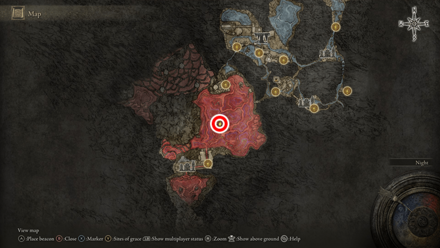 Elden Ring - Somber Smithing Stone 9 Map View