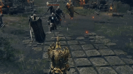 Elden Ring - Frontal Cone AoE Attack