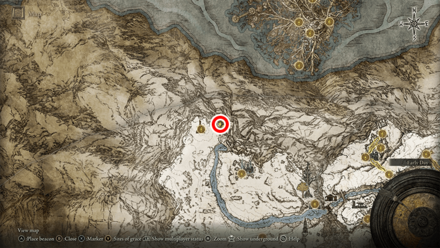 Elden Ring - Somber Smithing Stone 9 Map View
