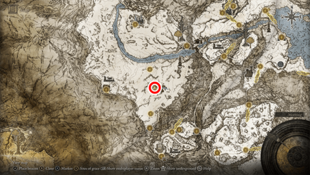 Elden Ring - Somber Smithing Stone 9 Map View