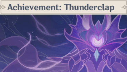Genshin - Achievement: Thunderclap Namecard Showcase