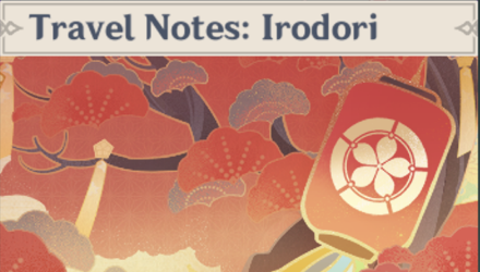 Genshin - Travel Notes: Irodori Namecard Showcase