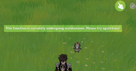 Genshin - Serenitea Pot Placement Function Maintenance - Cannot Place Furnishings