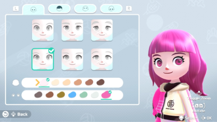 Switch Sports Face and Hairstyles