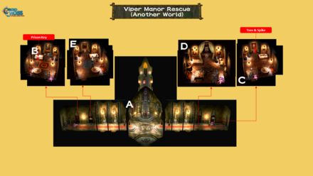 Viper Manor Rescue First Floor (Another World) Map