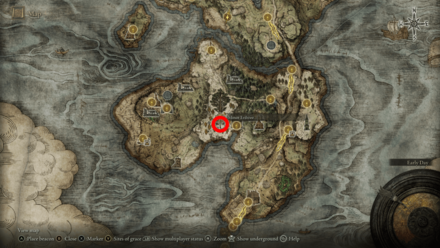 Elden Ring - Erdtree Avatar Weeping Peninsula Map Location