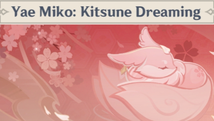 Genshin - Yae Miko: Kitsune Dreaming Namecard Showcase