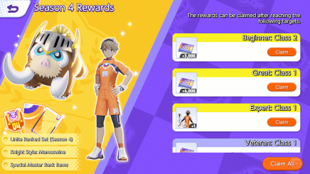 Pokemon UNITE - Season 4 Ranked Rewards