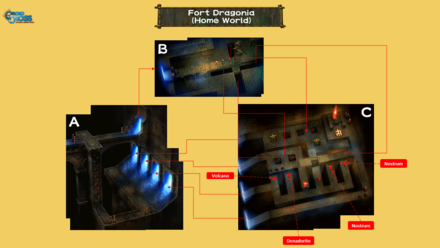 Fort Dragonia Red Chamber (Home World) Map