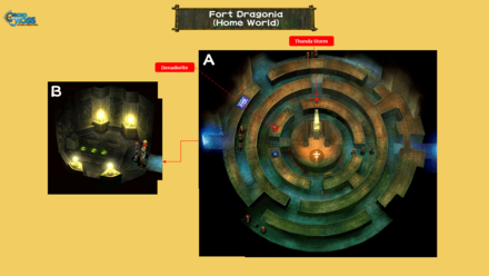 Fort Dragonia Yellow Chamber (Home World) Map