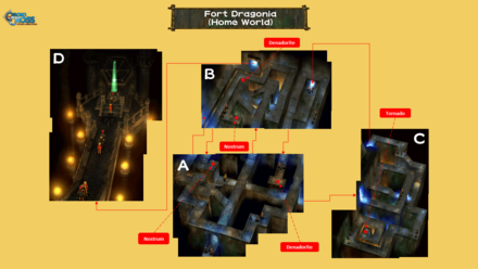 Fort Dragonia Green Chamber (Home World) Map
