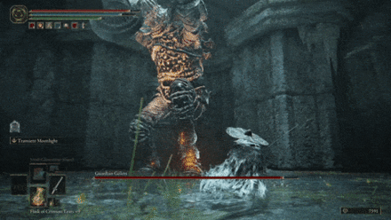 Plunging Axe - Guardian Golem - Elden Ring