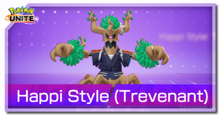 Pokemon UNITE - Happi Style Holowear Banner Trevenant