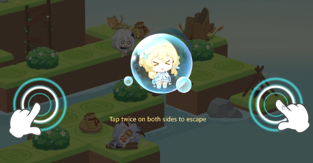 Genshin - Random Event 1 Solution - Escape the Mist Bubble