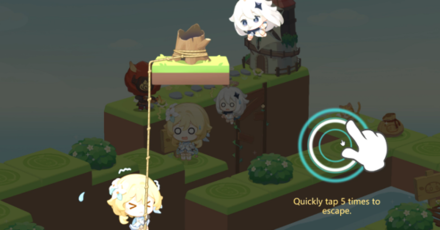 Genshin - Random Event 2 Solution - Escape the Pyro Hilichurl Shooter