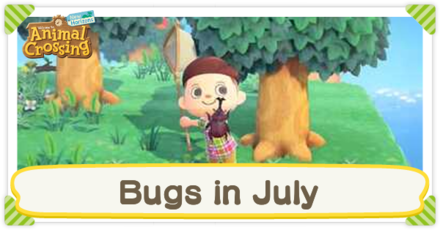 Animal Crossing: New Horizons (ACNH) - Bugs in July