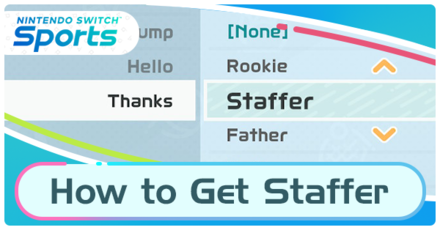 Switch Sports How to Get Staffer Title