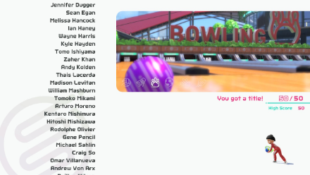 Switch Sports Get 50 Points in Tennis Minigame