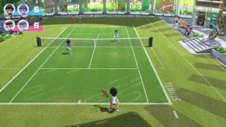 Nintendo Switch Sports - Tennis - Ball can hit the post