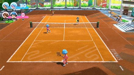 Clay Court Front Player Rally