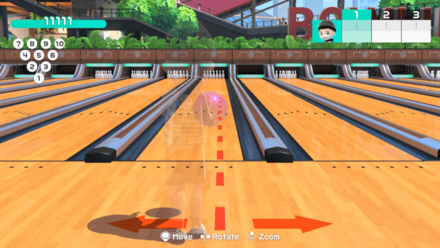 Nintendo Switch Sports - Bowling - Move to Left or Right
