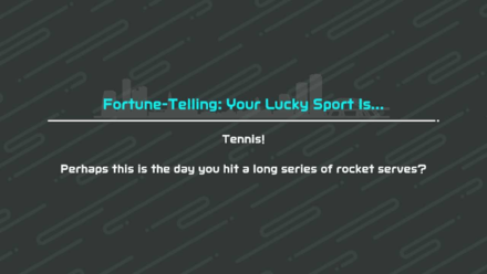 Fortune Telling Tip Tennis 2