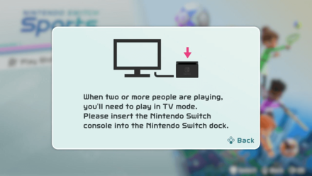 Nintendo Switch Sports - Switch Lite Restriction