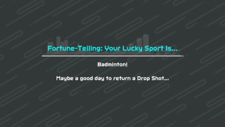 Fortune Telling Tip Badminton 2