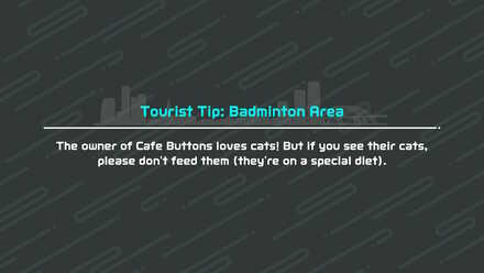 Nintendo Switch Sports - Tourist Tips - Badminton 2