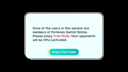 Online Trial Mode