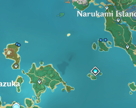 Genshin - Mist Flower Corolla - Inazuma Narukami Island Locations Map