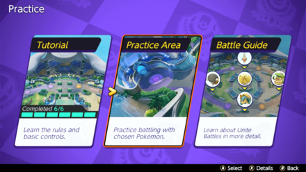 Pokemon UNITE - Practice Area