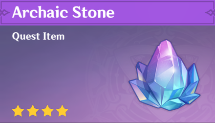 Genshin - Archaic Stone from Zhongli Story Quest Act II