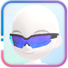 Sporty Sunglasses (Blue)