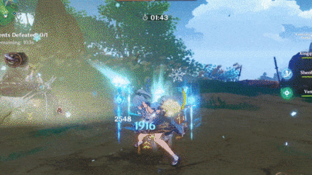 Genshin - Ayaka Normal Attack Combo