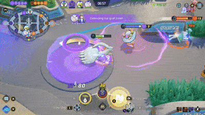 Pokemon UNITE - Alolan Ninetales Using Aurora Veil Leap