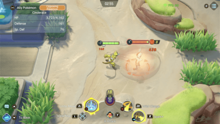 Pokemon UNITE - Rocky Helmet Damage Test Activated