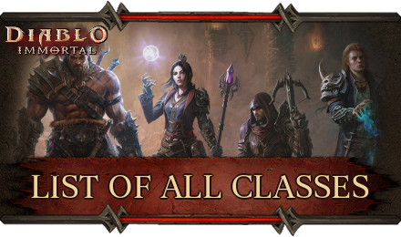 Diablo Immortal - List of All Classes