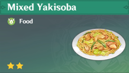 Genshin Impact - How to Get Mixed Yakisoba and Effects