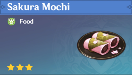 Genshin Impact - How to Get Sakura Mochi and Effects