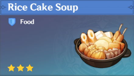 Genshin Impact - How to Get Rice Cake Soup and Effects