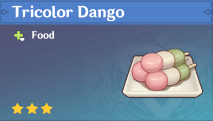 Genshin Impact - How to Get Tricolor Dango and Effects