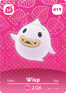 ACNH - Series 5 amiibo - Wisp