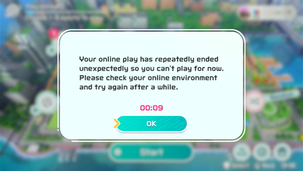 Online Play First Timeout