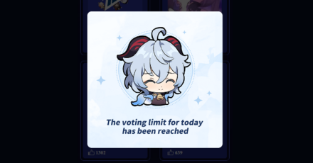 Genshin Impact - University Invitational UK - Voting limit reached