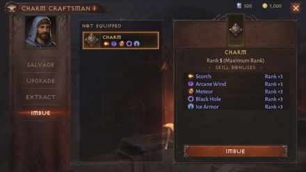 Diablo Immortal - Imbuing Charms