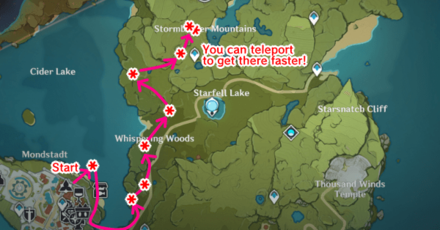 Genshin - Best Apple Farming Route