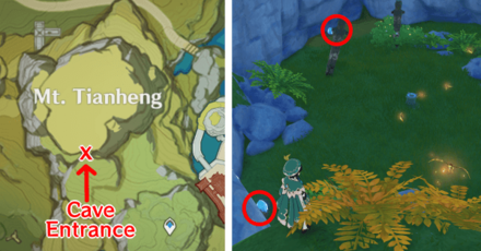 Genshin - Noctilucous Jade - Cave at Mt. Tianheng