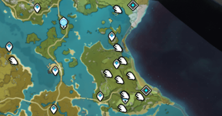 Genshin - Noctilucous Jade - Mining Caves at Mingyun Village and Sal Terrae