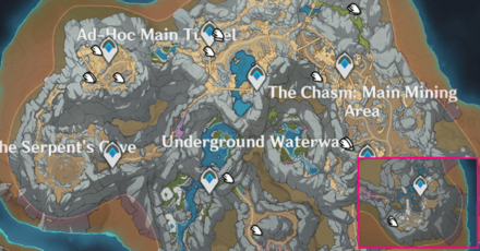 Genshin - Noctilucous Jade - The Chasm Underground Mines Location